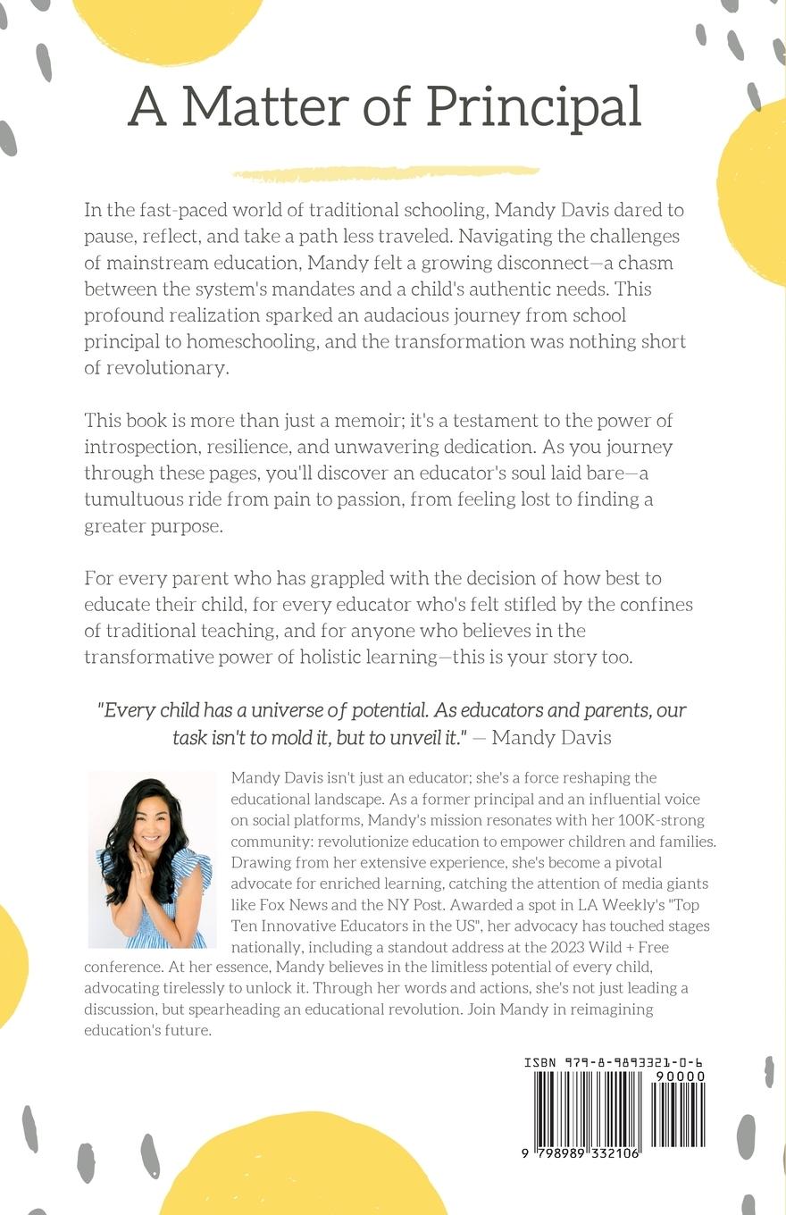 Rückseitencover A Matter of Principal