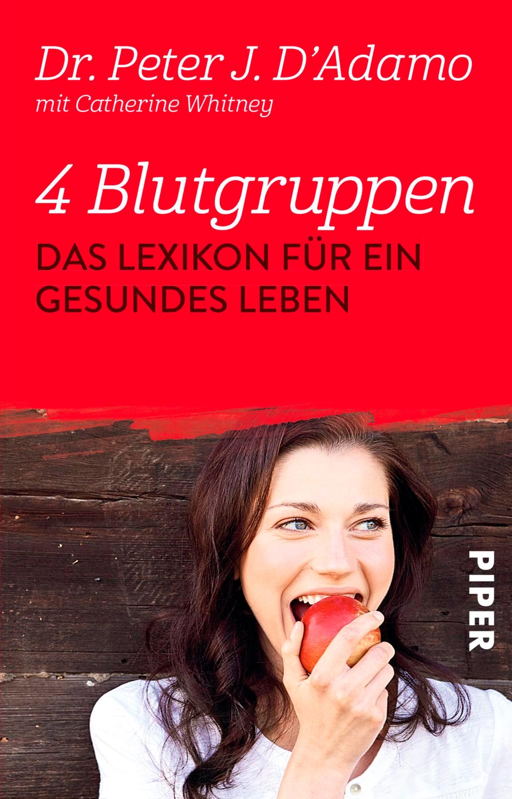 Vorderes Coverbild 4 Blutgruppen - Das Lexikon für ein gesundes Leben