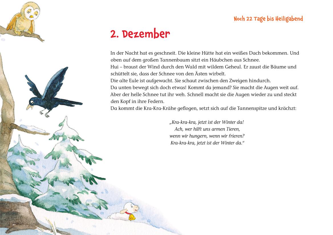 Beispielinhalt (Bild) Rica erlebt die Waldweihnacht