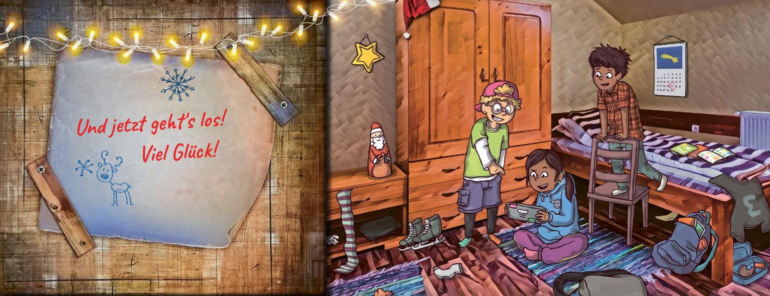 Beispielinhalt (Bild) Findet den Schatz! - Ein Escape-Adventskalender für Kids