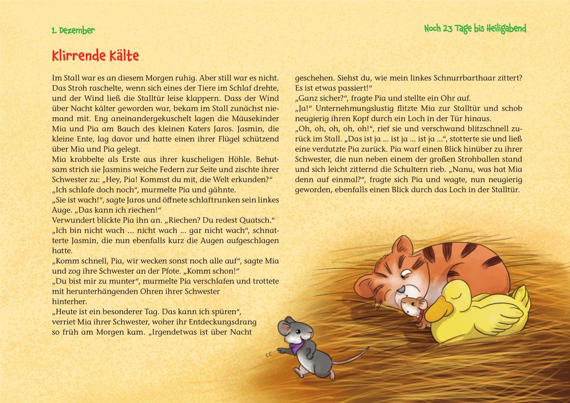 Beispielinhalt (Bild) Ein Weihnachtsfest für Mia und Pia