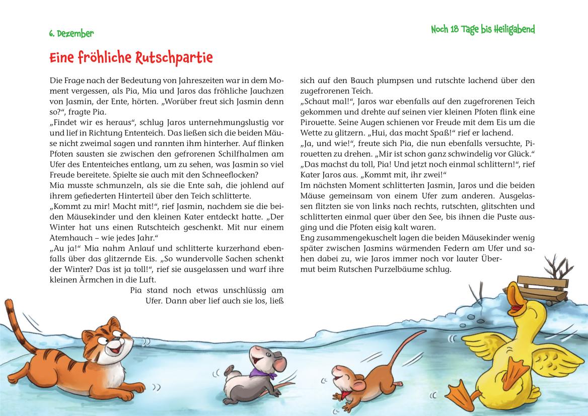 Beispielinhalt (Bild) Ein Weihnachtsfest für Mia und Pia