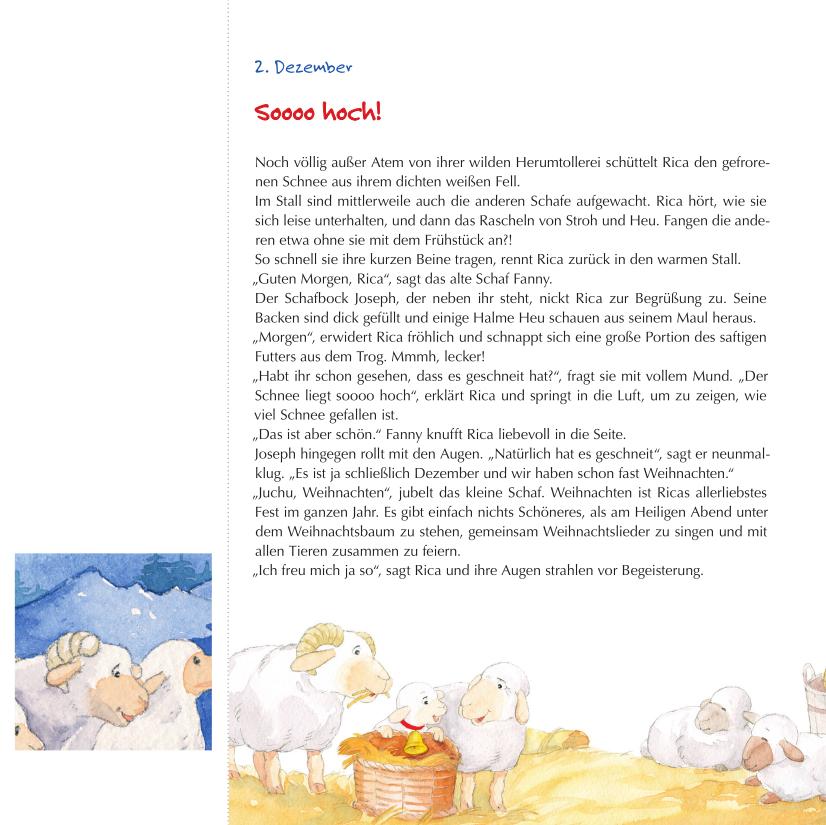 Beispielinhalt (Bild) Rica sucht das Christkind