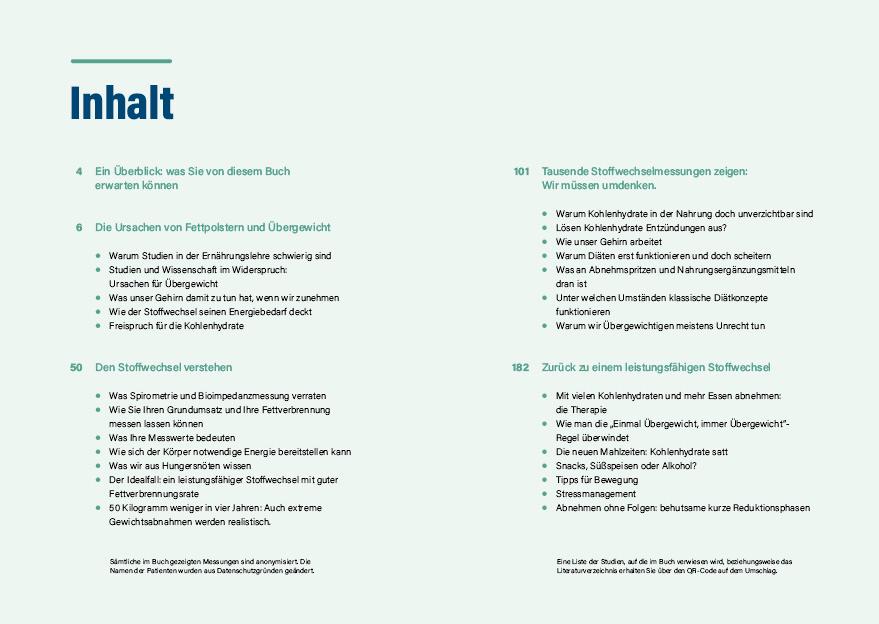 Beispielinhalt (Bild) Die Stoffwechsel-Revolution - Abnehmen mit Kohlenhydraten