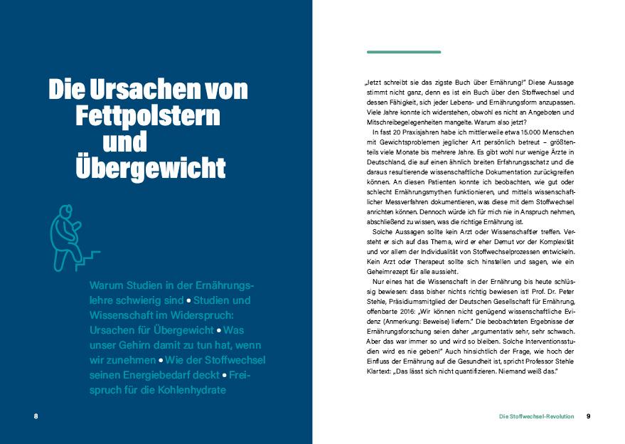 Beispielinhalt (Bild) Die Stoffwechsel-Revolution - Abnehmen mit Kohlenhydraten