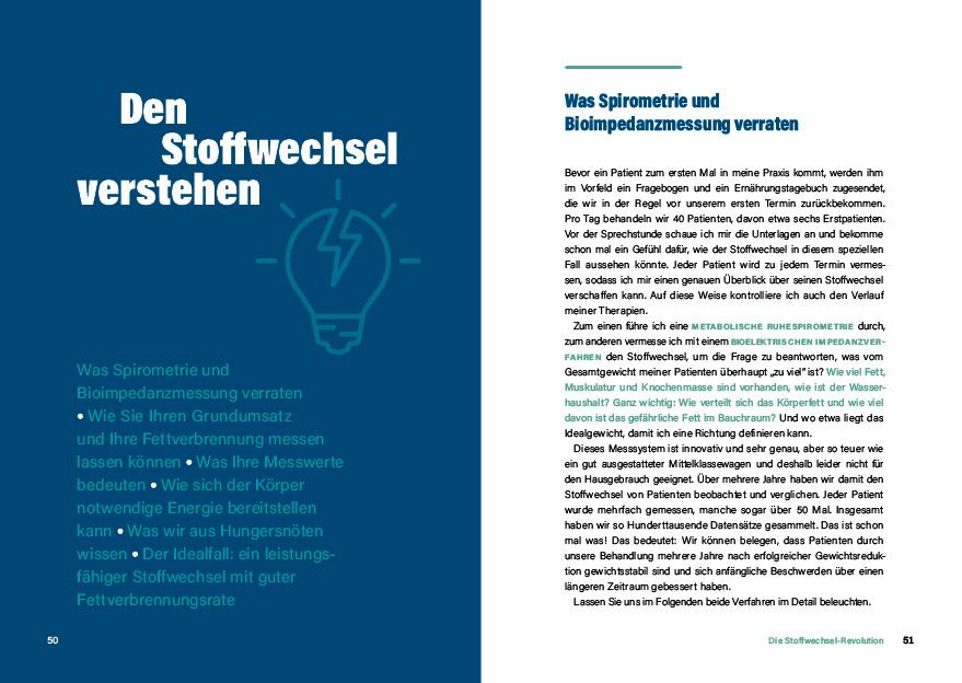 Beispielinhalt (Bild) Die Stoffwechsel-Revolution - Abnehmen mit Kohlenhydraten