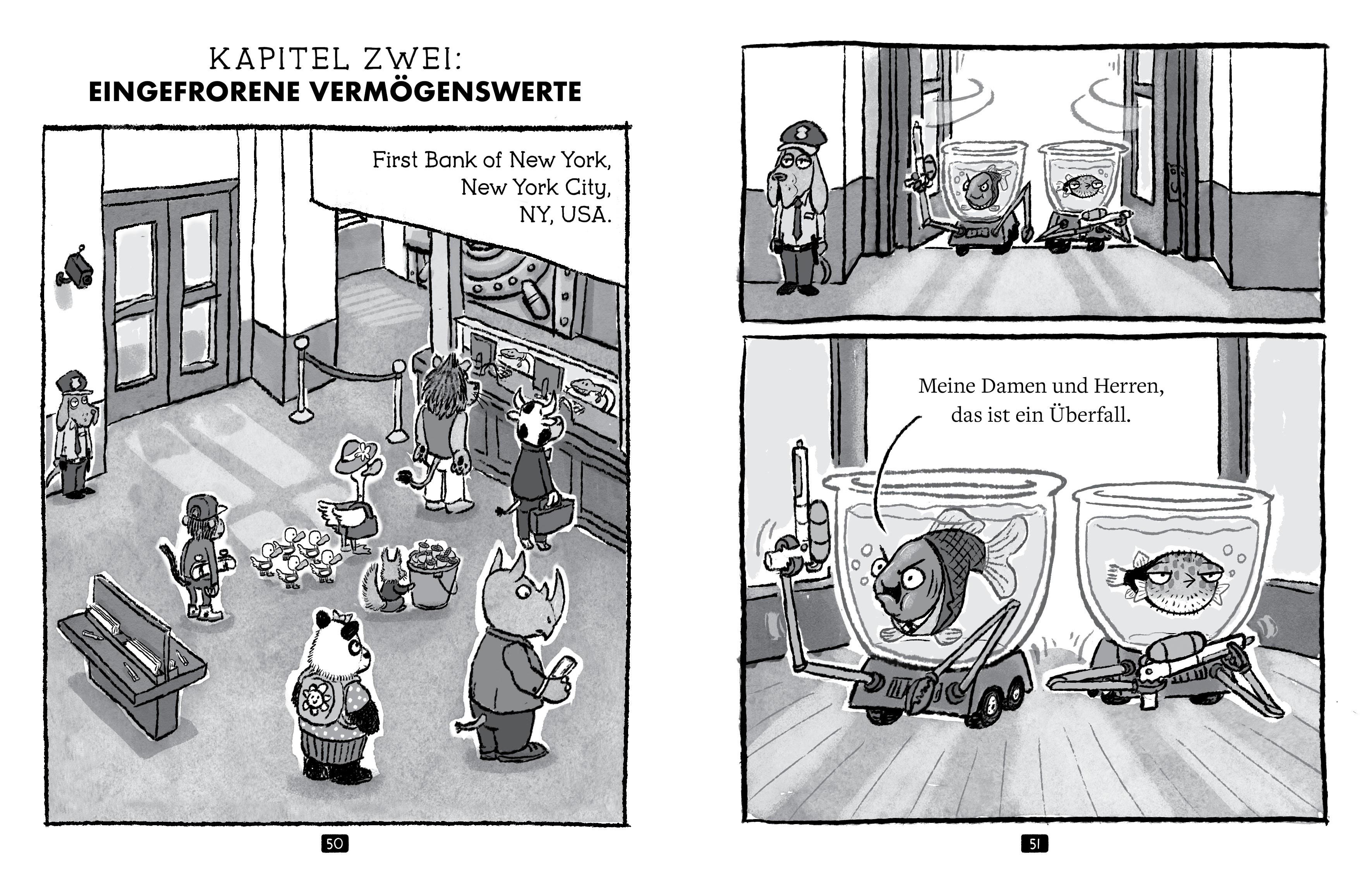 Beispielinhalt (Bild) Max Maulwurf undercover (Band 1) - Die Fischstäbchen-Falle