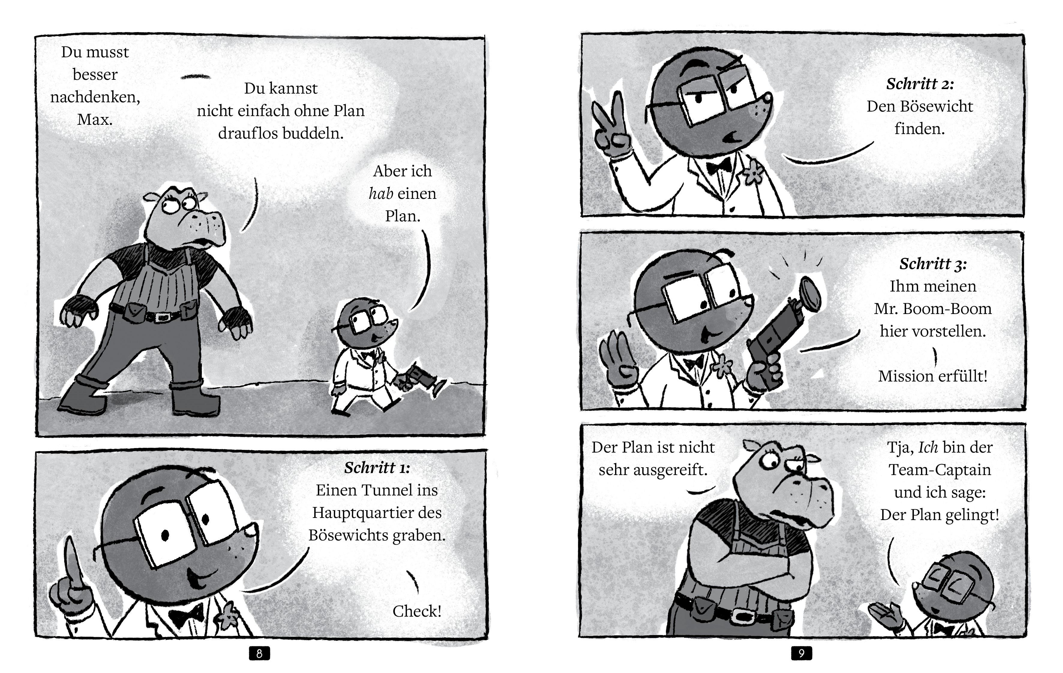 Beispielinhalt (Bild) Max Maulwurf undercover (Band 1) - Die Fischstäbchen-Falle