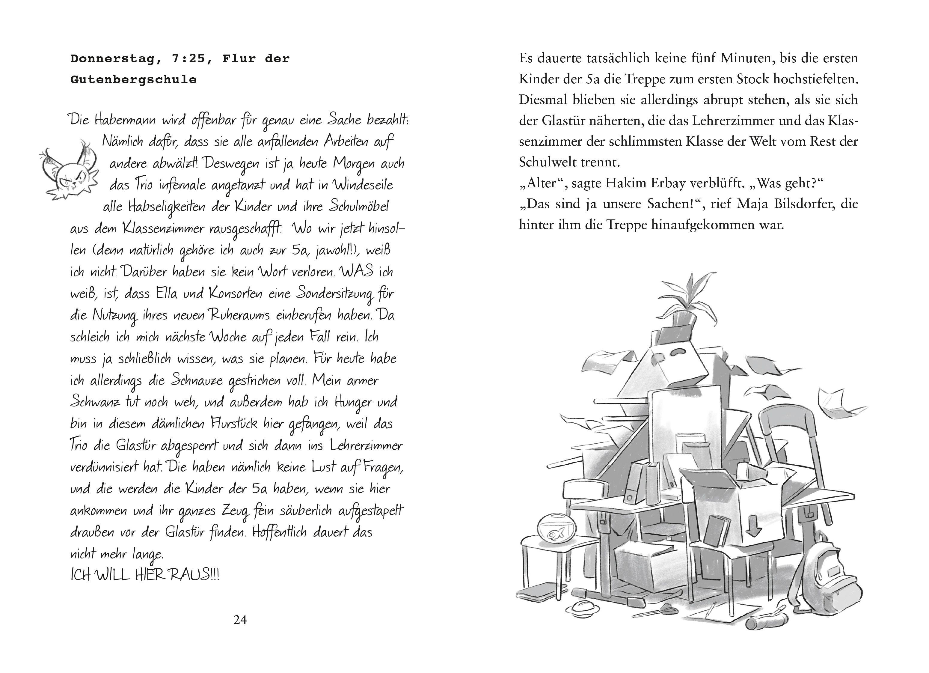 Beispielinhalt (Bild) Die schlimmste Klasse der Welt (Band 3) - Jetzt erst recht!