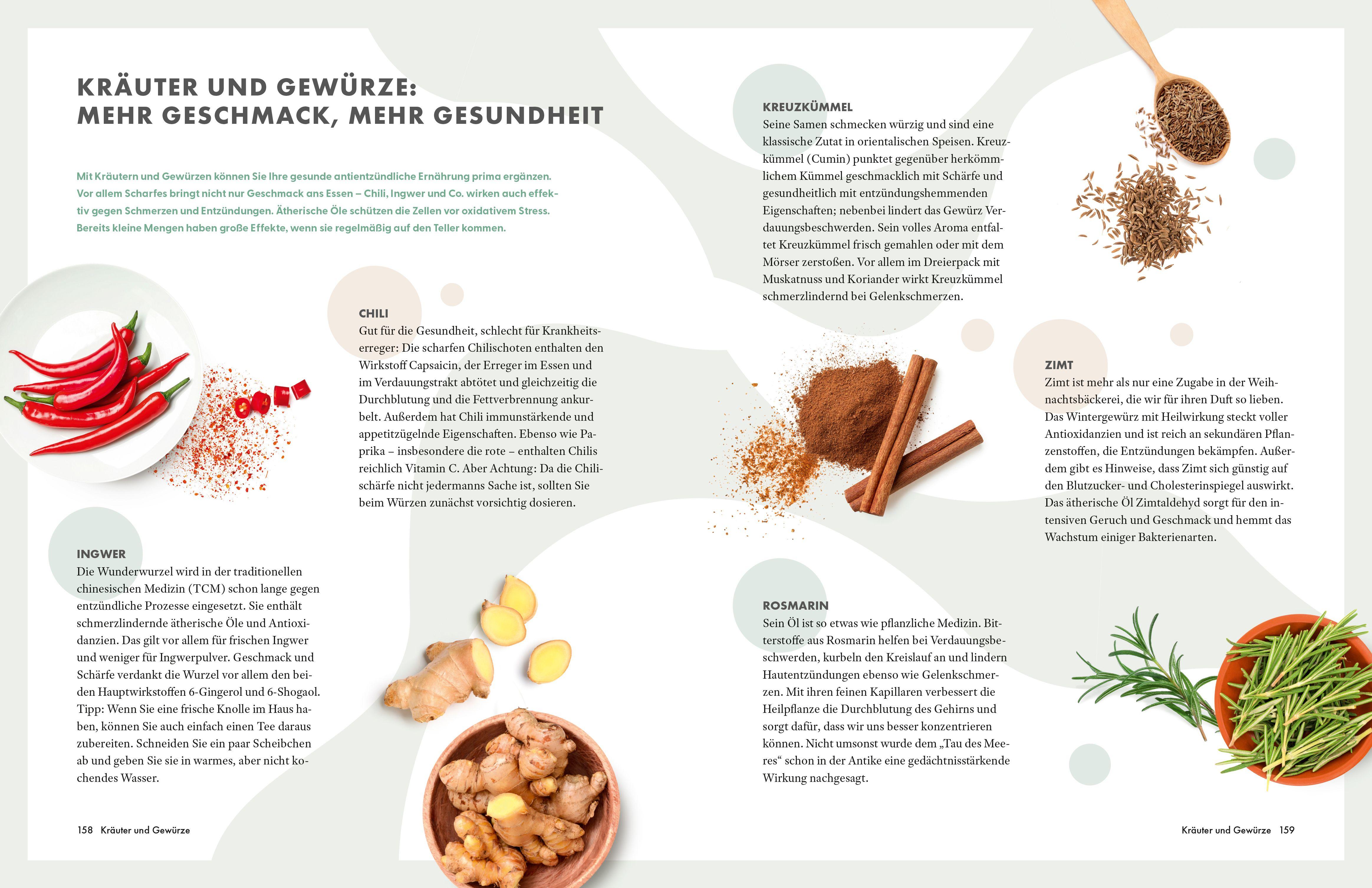 Beispielinhalt (Bild) Die Ernährungs-Docs - Unsere 100 besten antientzündlichen Rezepte