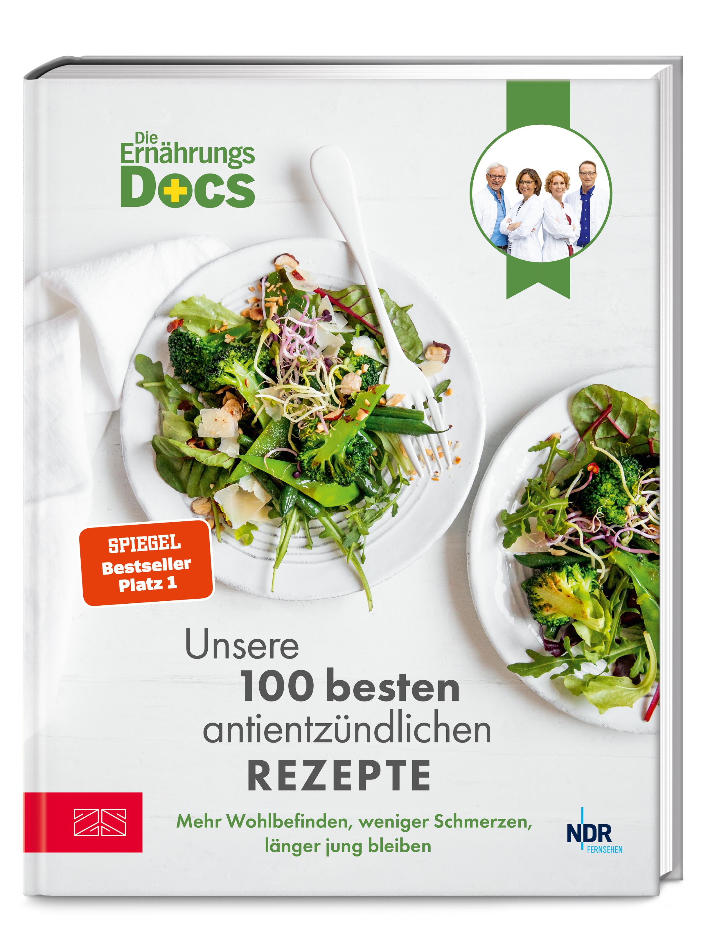 Vorderes Coverbild Die Ernährungs-Docs - Unsere 100 besten antientzündlichen Rezepte