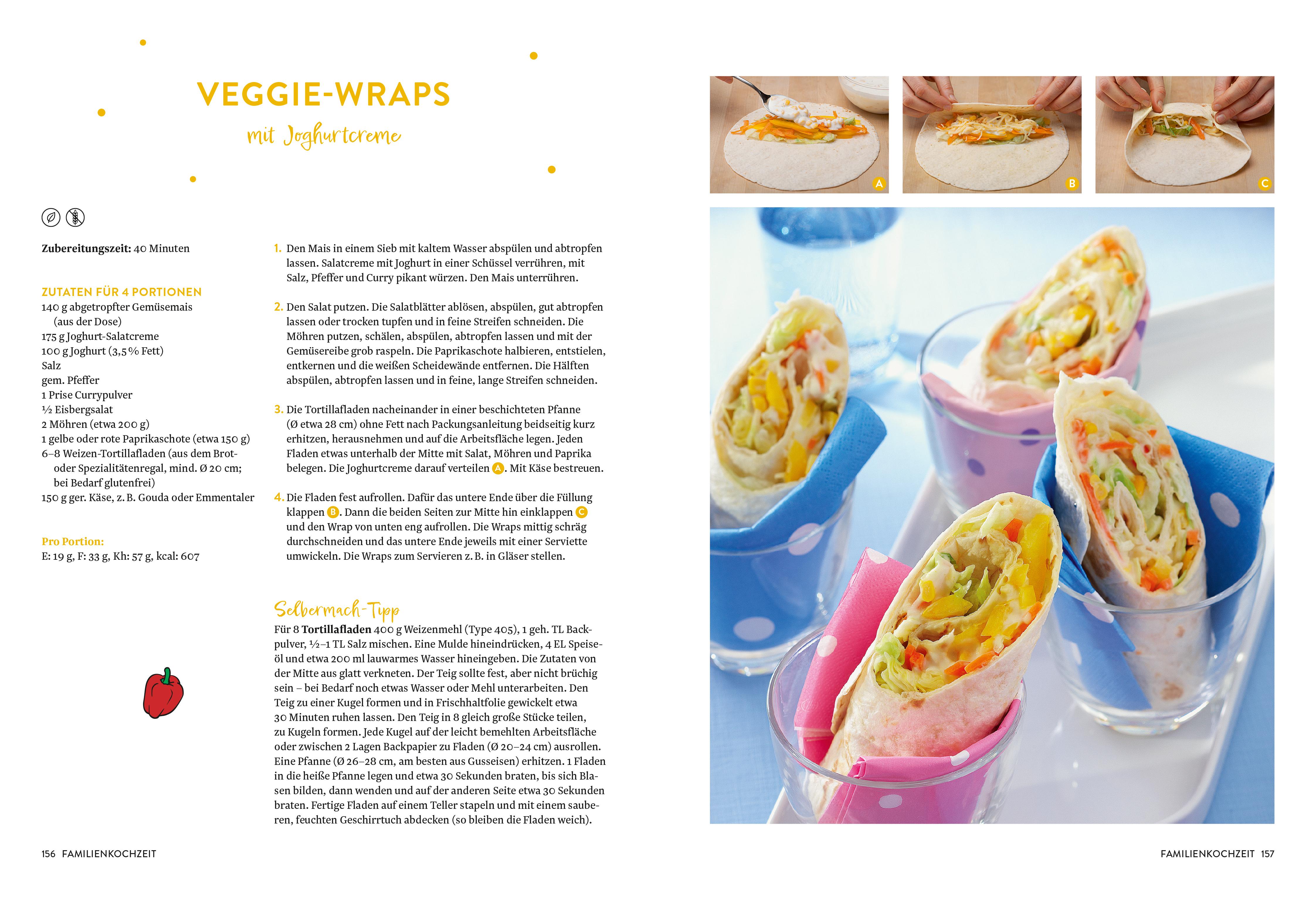 Beispielinhalt (Bild) Unser Familienkochbuch
