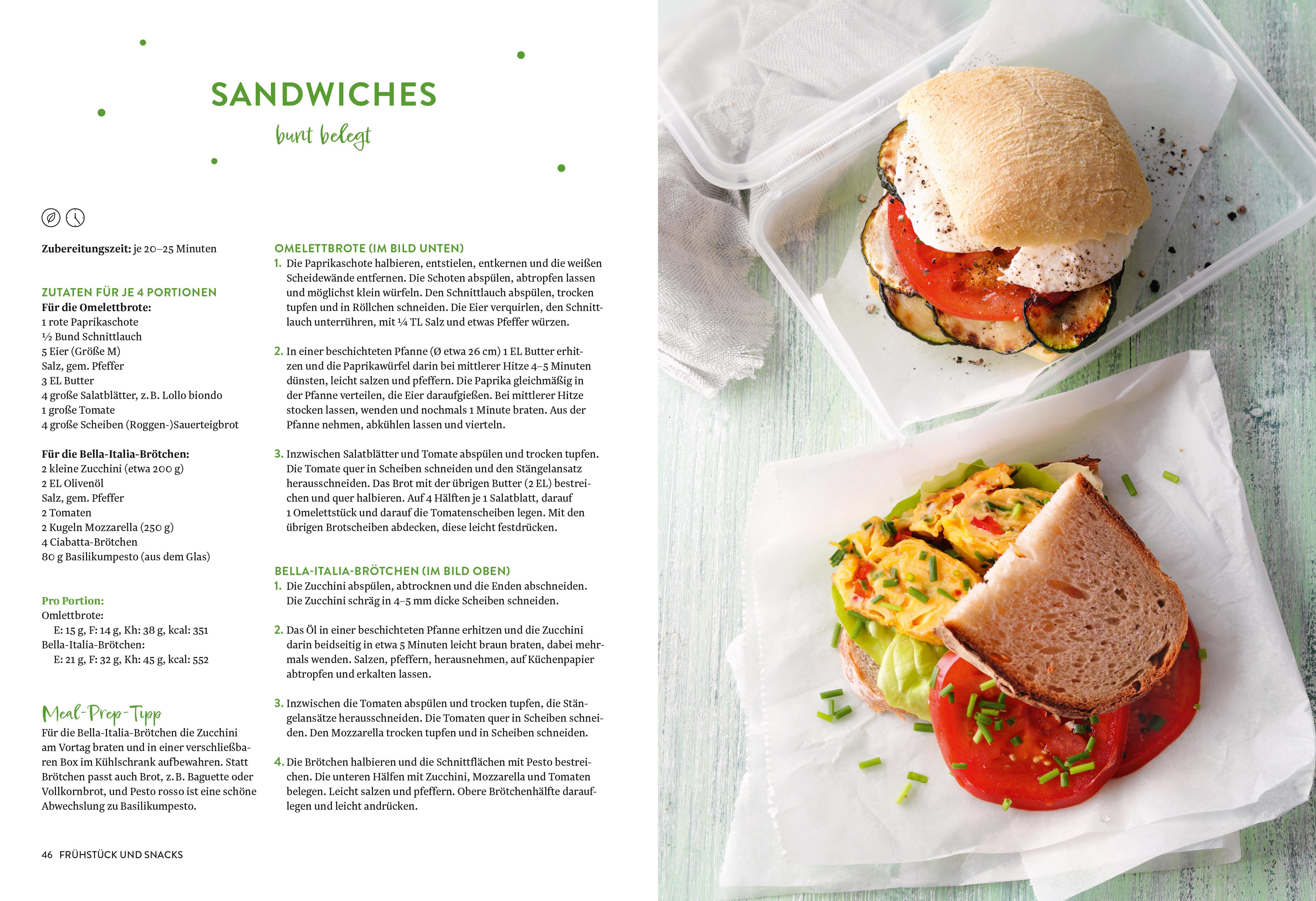 Beispielinhalt (Bild) Unser Familienkochbuch