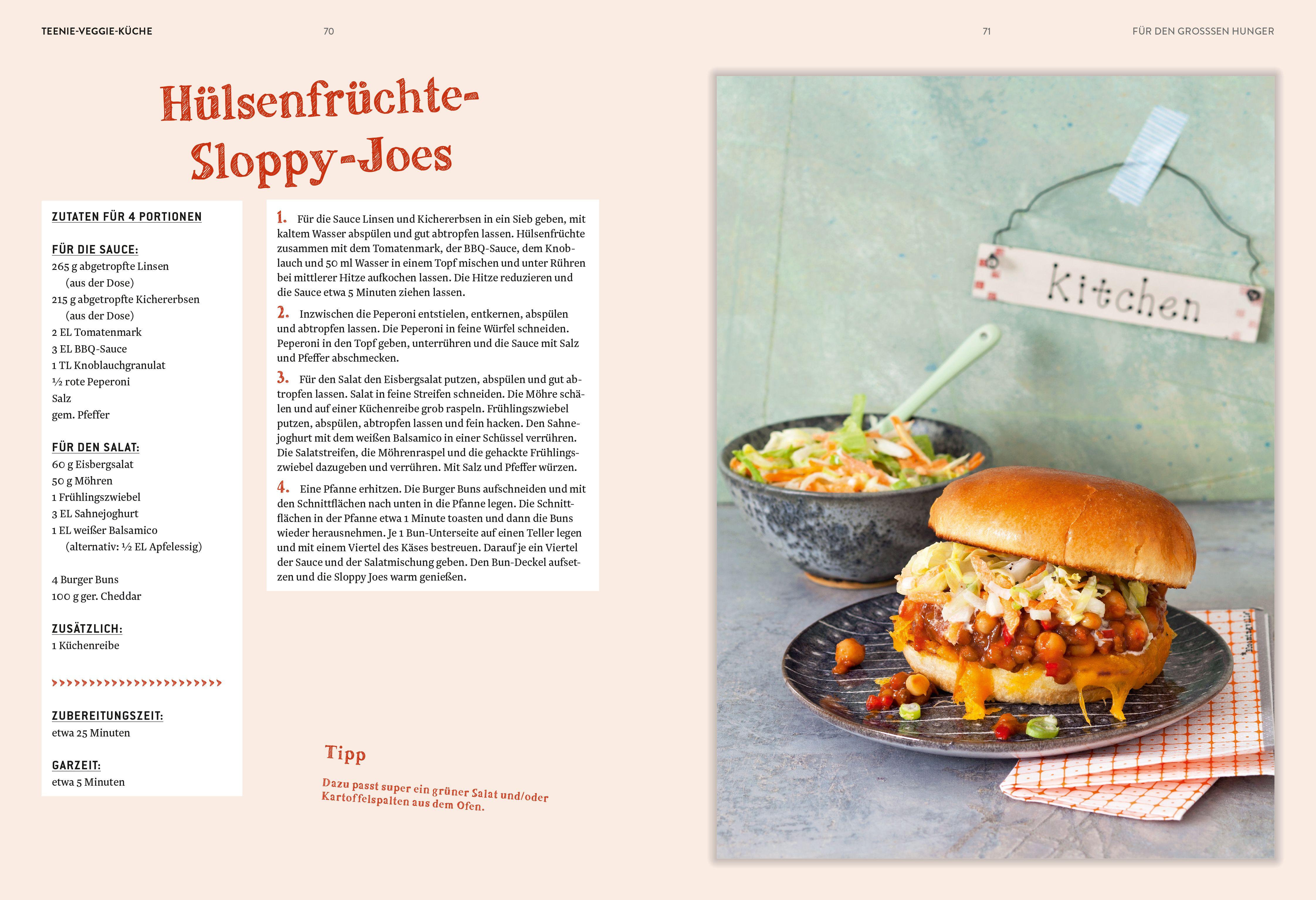 Beispielinhalt (Bild) Teenie Veggie-Küche