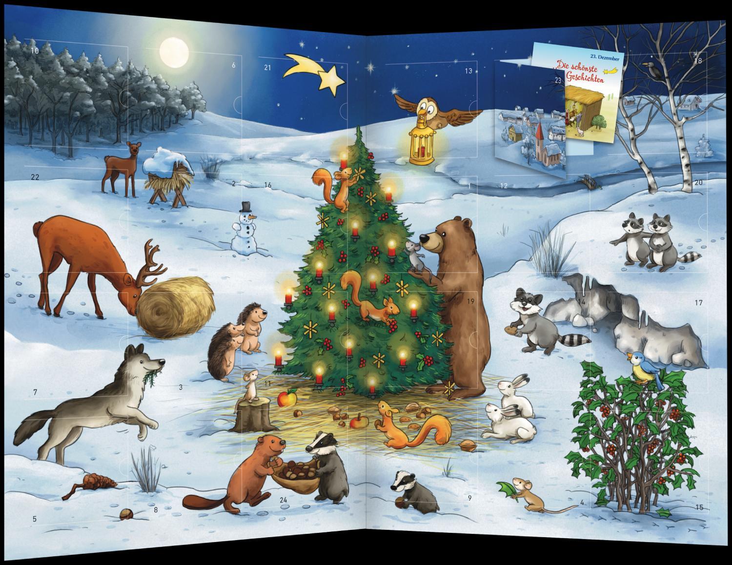 Beispielinhalt (Bild) Das Weihnachtsfest der Tiere