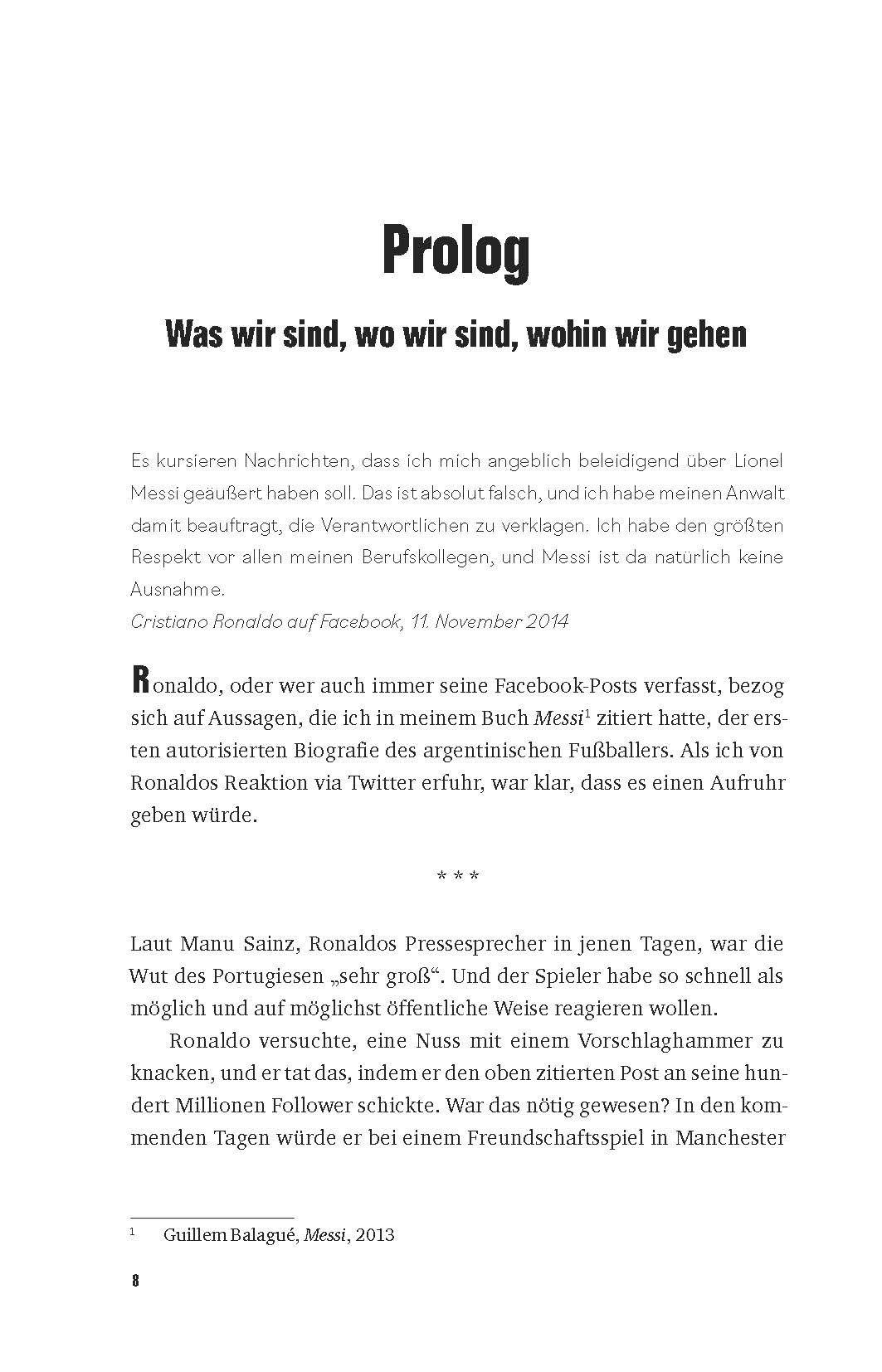 Beispielinhalt (Bild) Cristiano Ronaldo. Die preisgekrönte Biografie