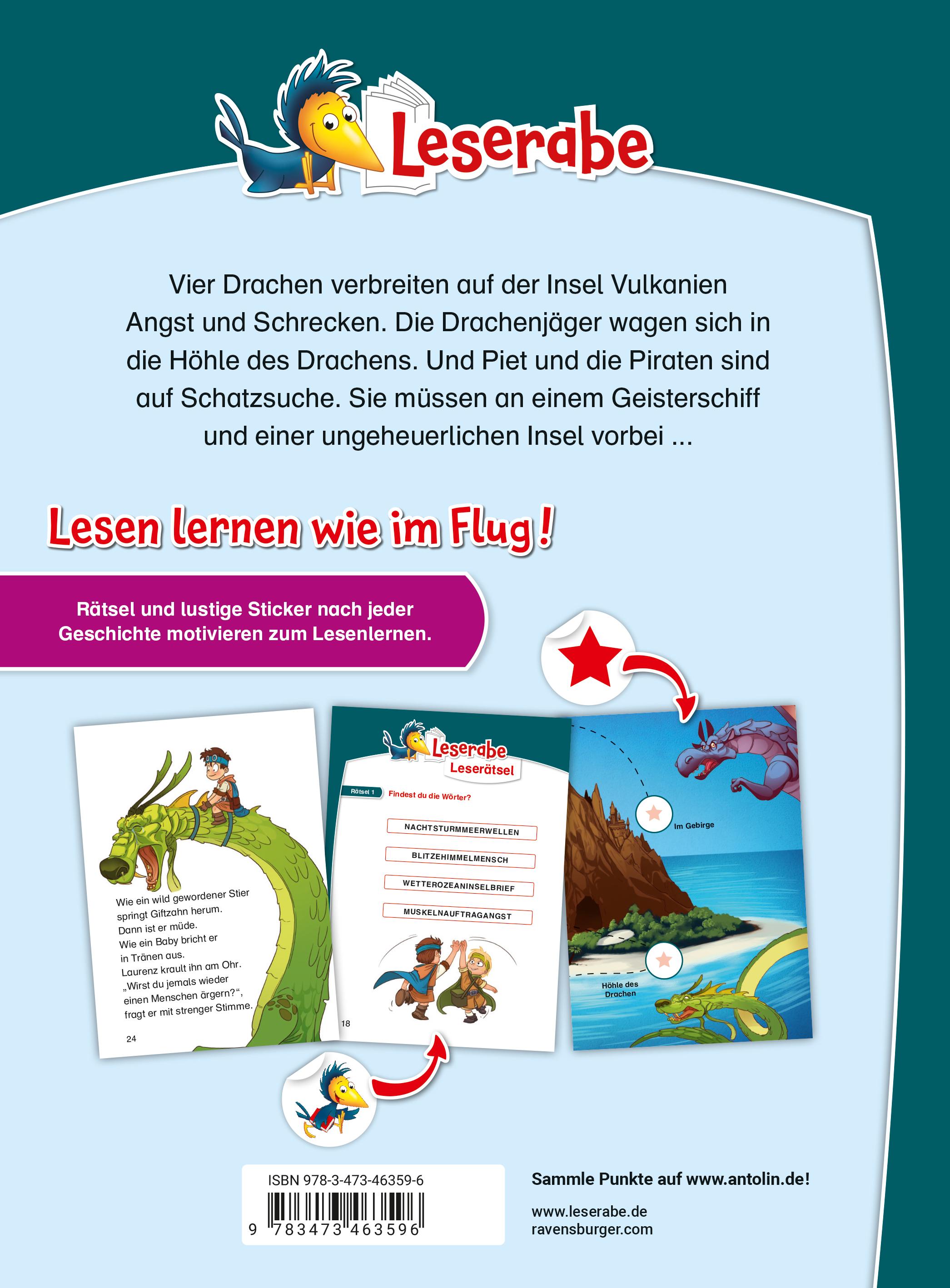 Rückseitencover Leserabe Sonderausgaben - Abenteuergeschichten zum Lesenlernen