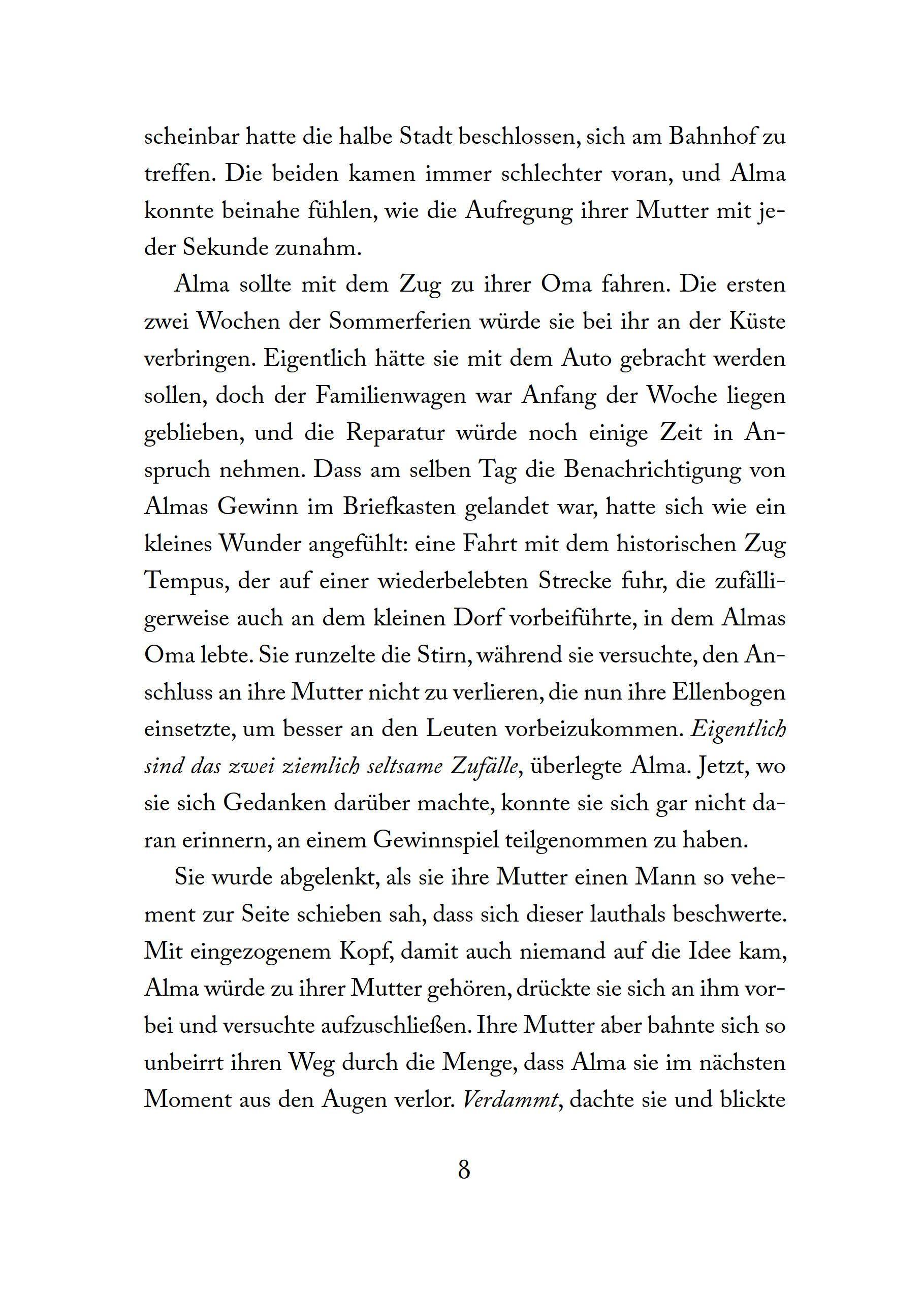 Beispielinhalt (Bild) Alma und die Landkarte der Zeit