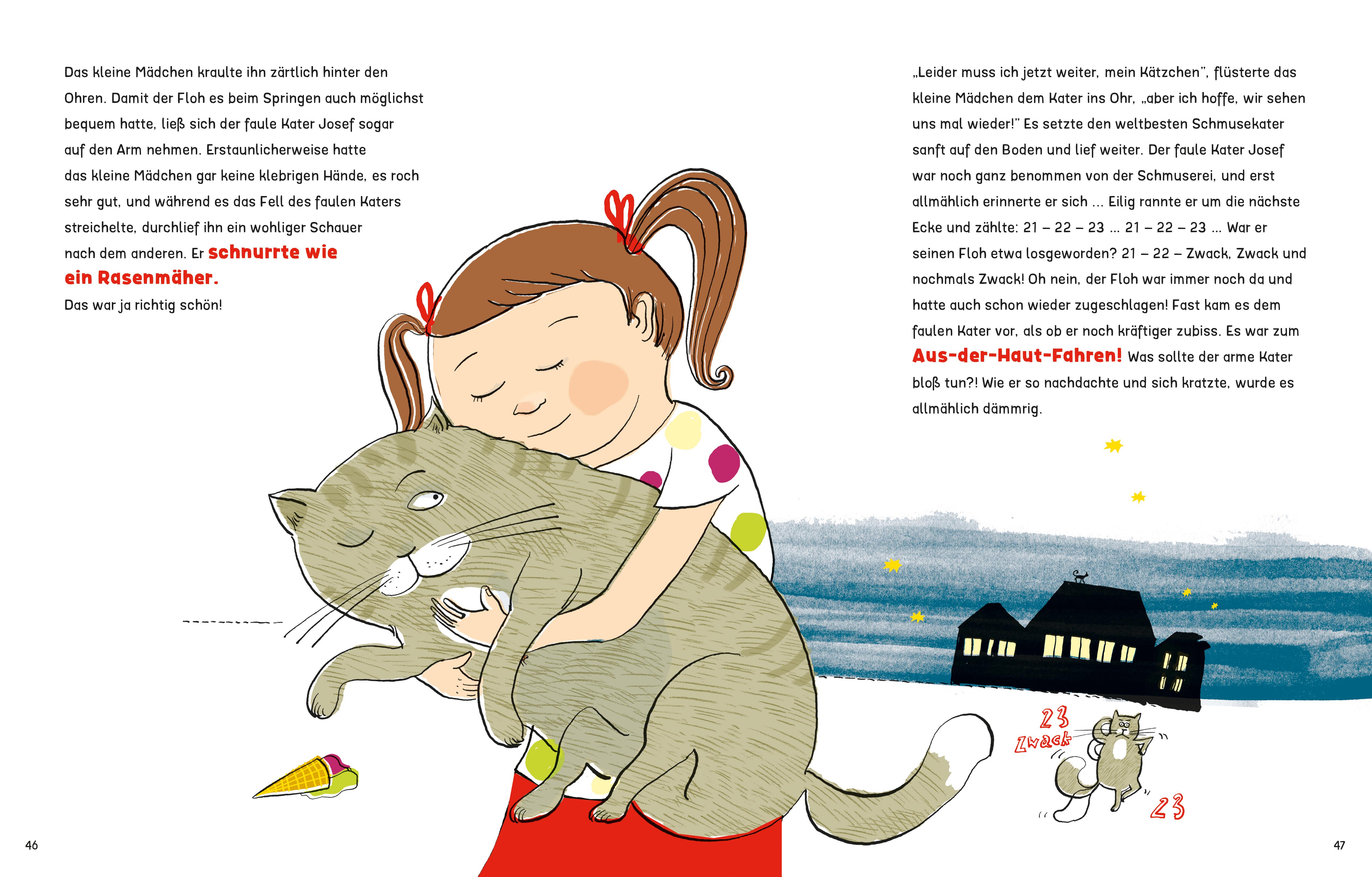 Beispielinhalt (Bild) Der faule Kater Josef