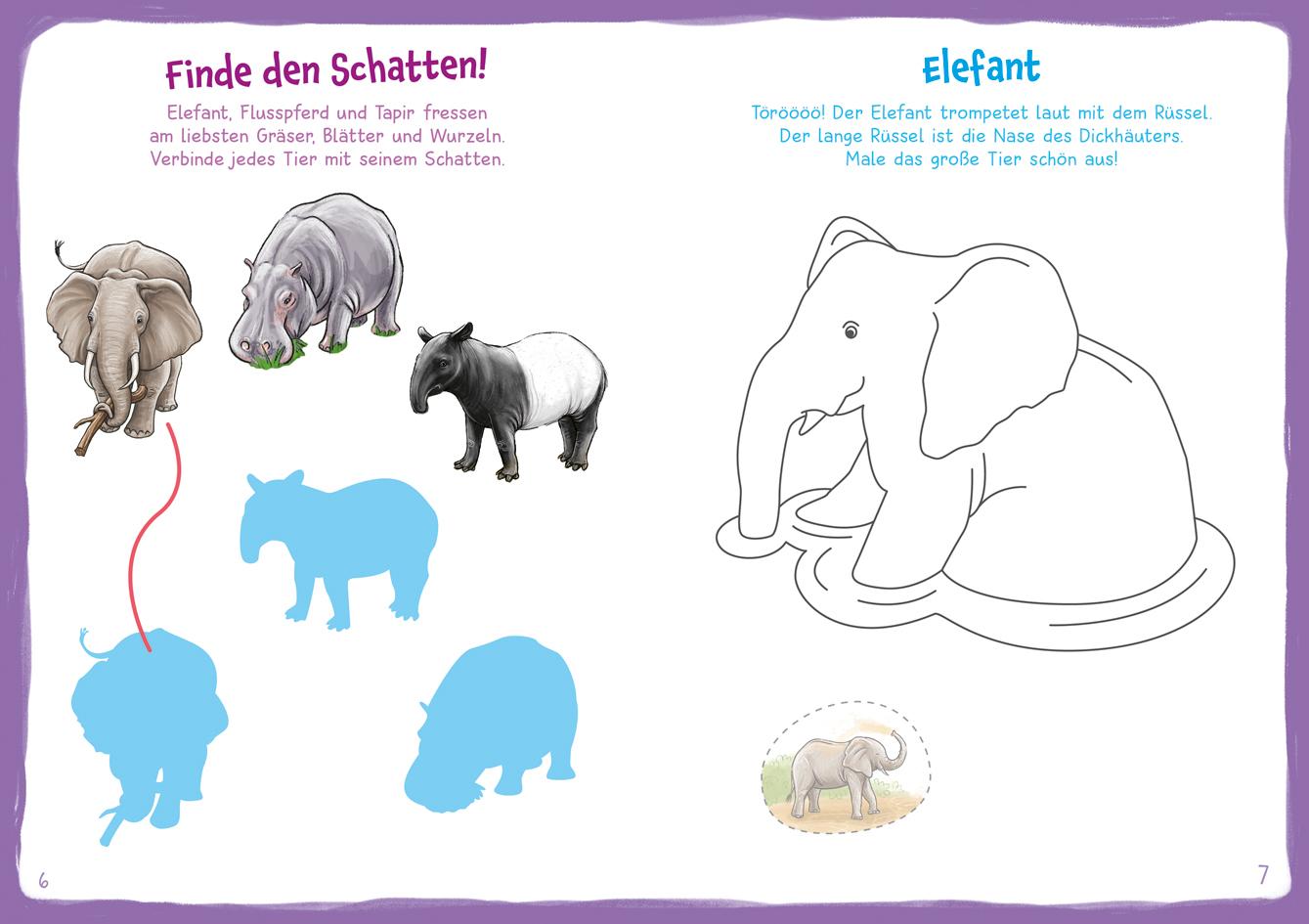 Beispielinhalt (Bild) WAS IST WAS Meine Welt Mach mit! Zoo