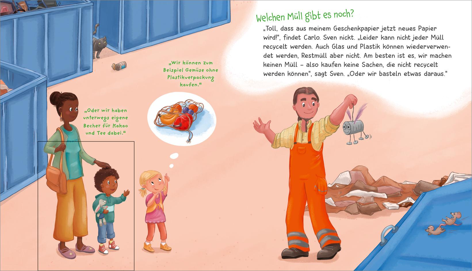 Beispielinhalt (Bild) WAS IST WAS Meine Welt Band 13 Was macht die Müllabfuhr?