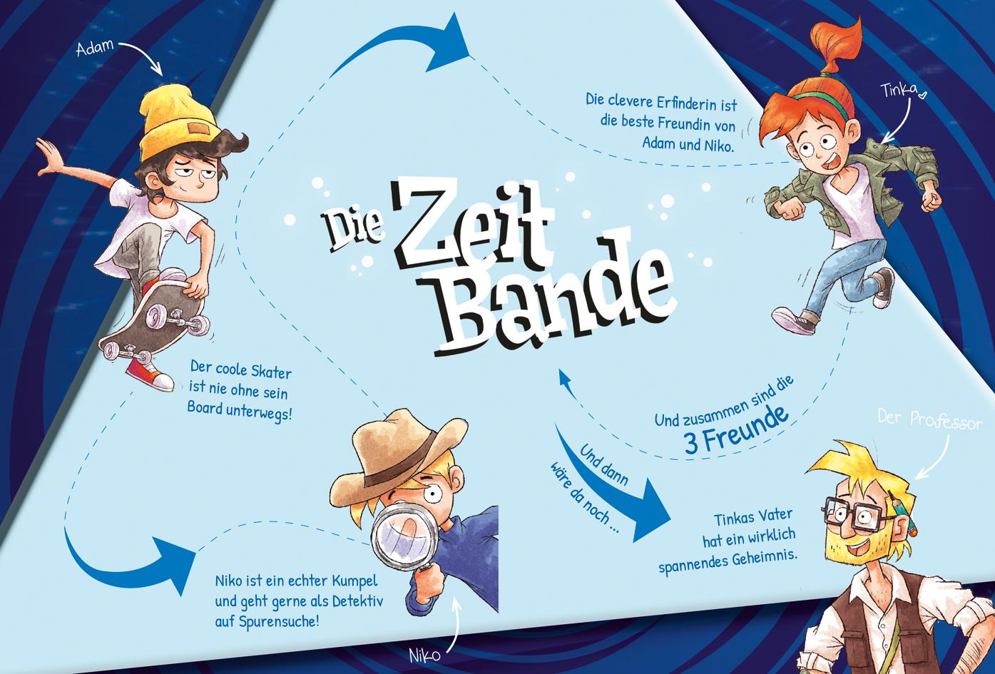 Beispielinhalt (Bild) Die ZeitBande. Band 2. Ritterturnier in Flammen