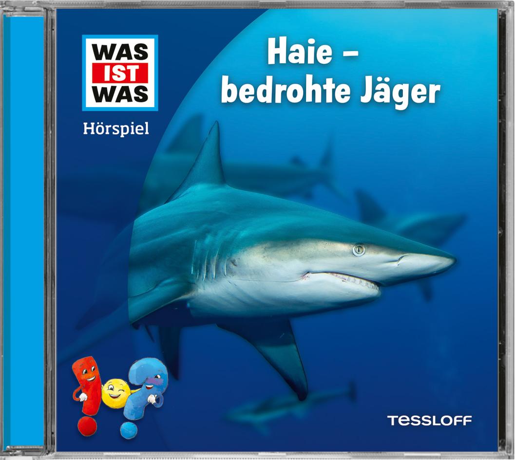 Vorderes Coverbild WAS IST WAS Hörspiel. Haie - bedrohte Jäger
