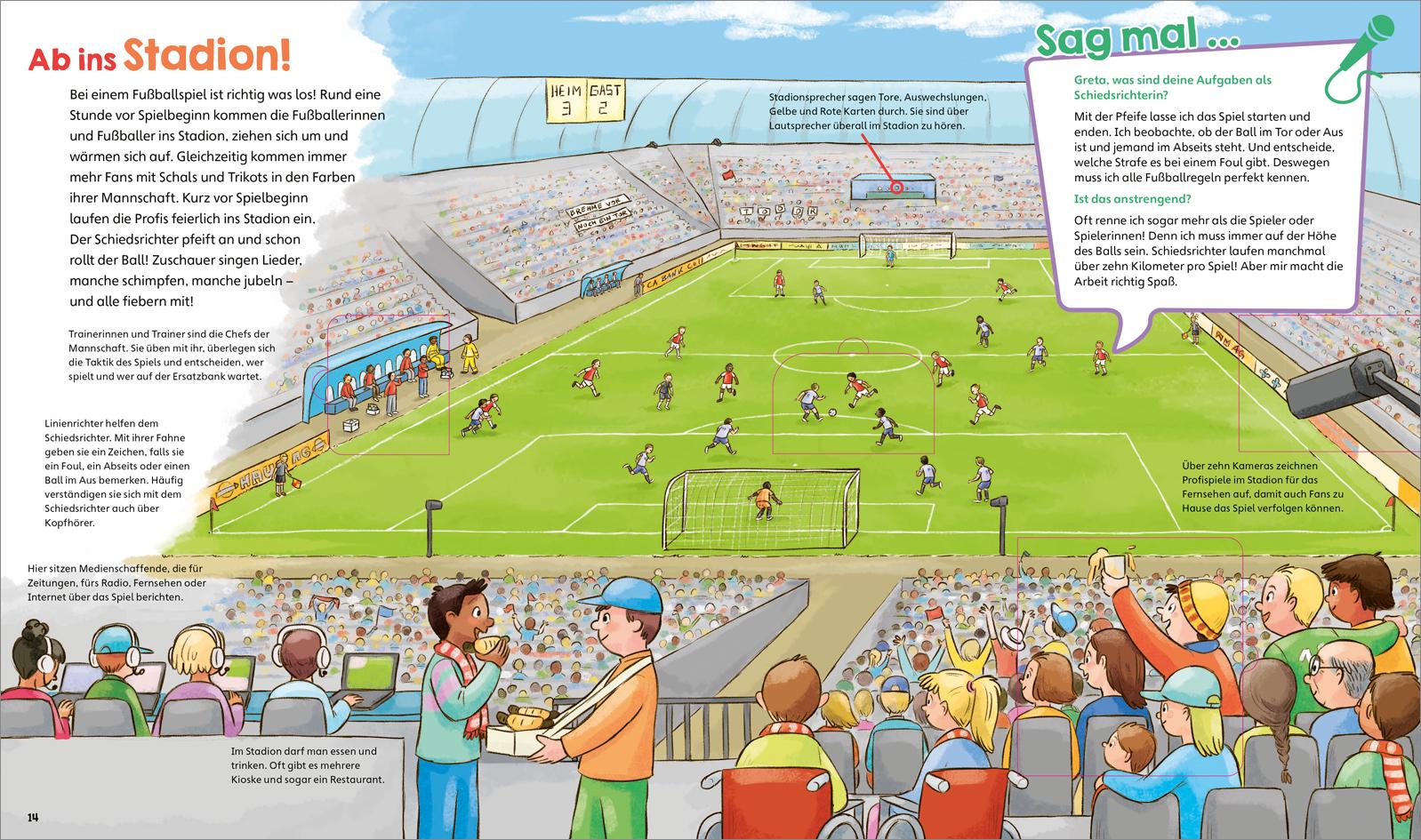 Beispielinhalt (Bild) WAS IST WAS Junior Band 8 Fußball