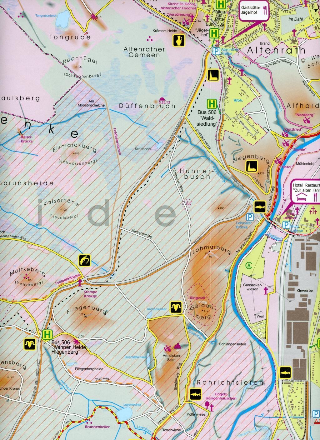 Beispielinhalt (Bild) Wahner Heide Karte 1 : 12.500