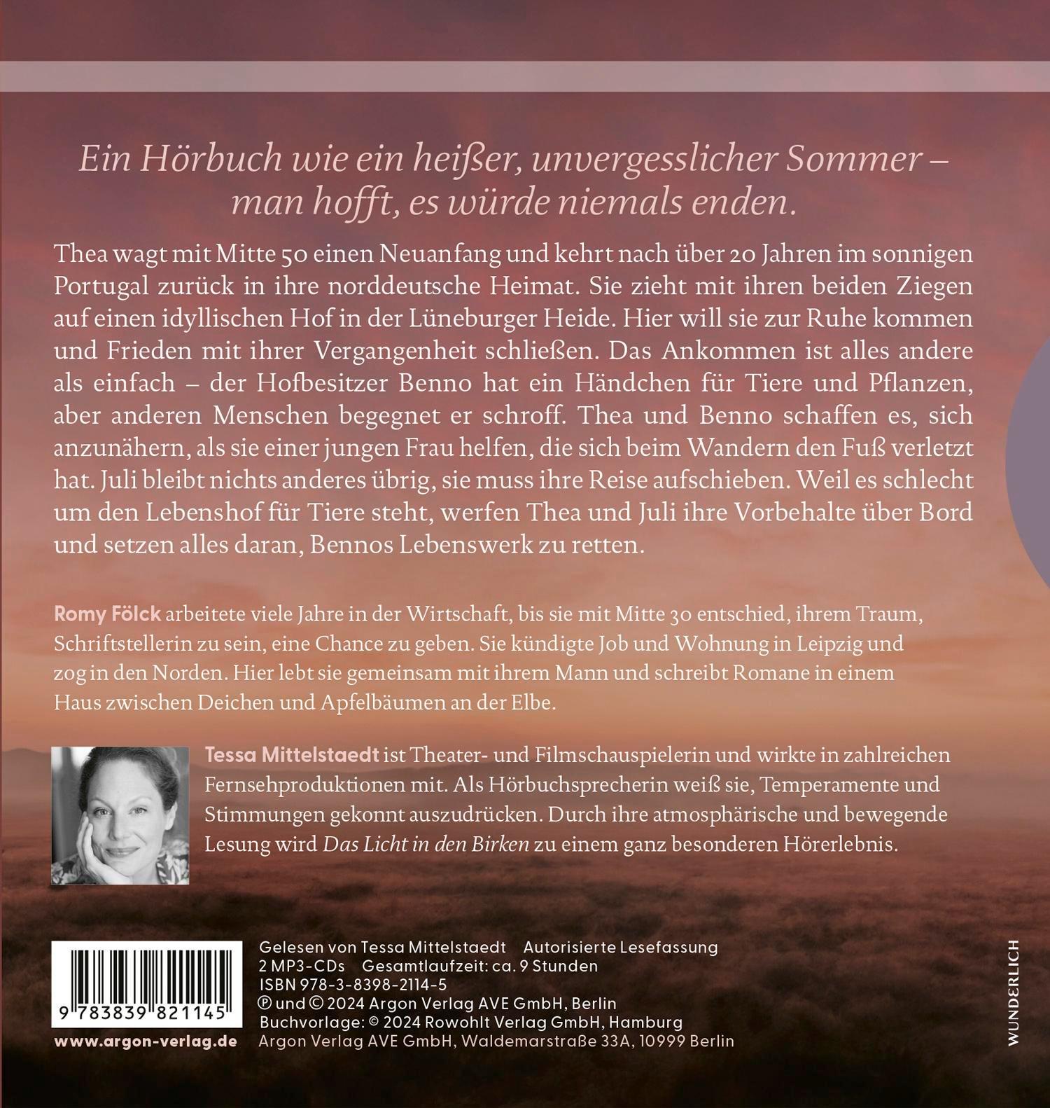Rückseitencover Das Licht in den Birken