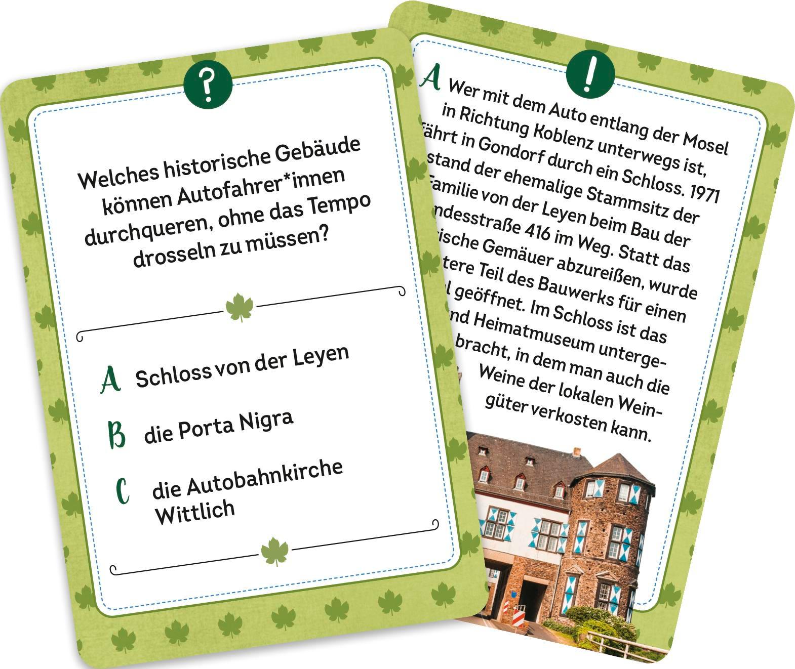 Beispielinhalt (Bild) Wer hätte das gedacht?! Das Unnützes-Wissen-Quiz Mosel, Eifel und Hunsrück