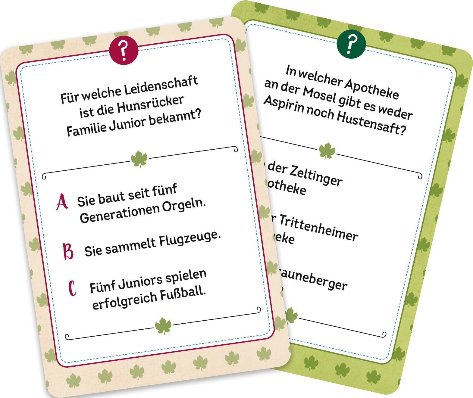 Beispielinhalt (Bild) Wer hätte das gedacht?! Das Unnützes-Wissen-Quiz Mosel, Eifel und Hunsrück