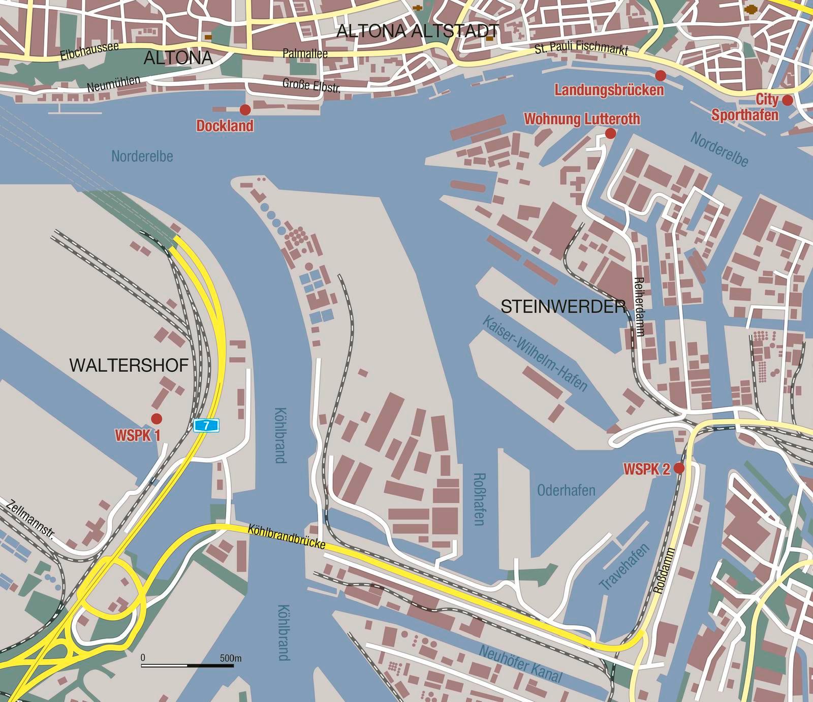 Beispielinhalt (Bild) Tatort Hafen - Tod an den Landungsbrücken