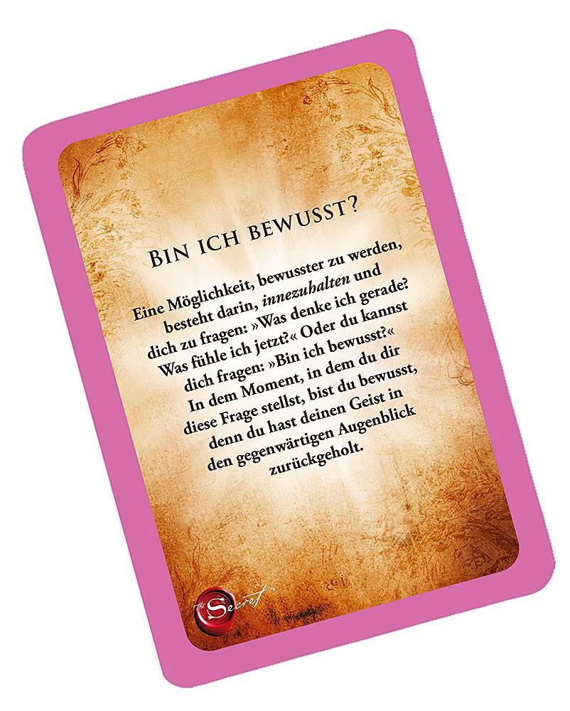 Beispielinhalt (Bild) The Secret Manifestationskarten