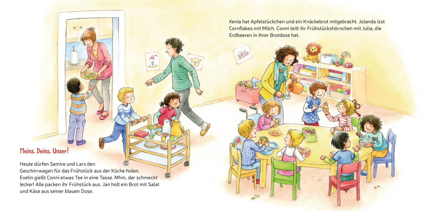 Beispielinhalt (Bild) LESEMAUS 97: Conni lernt teilen, vertrauen und sich vertragen