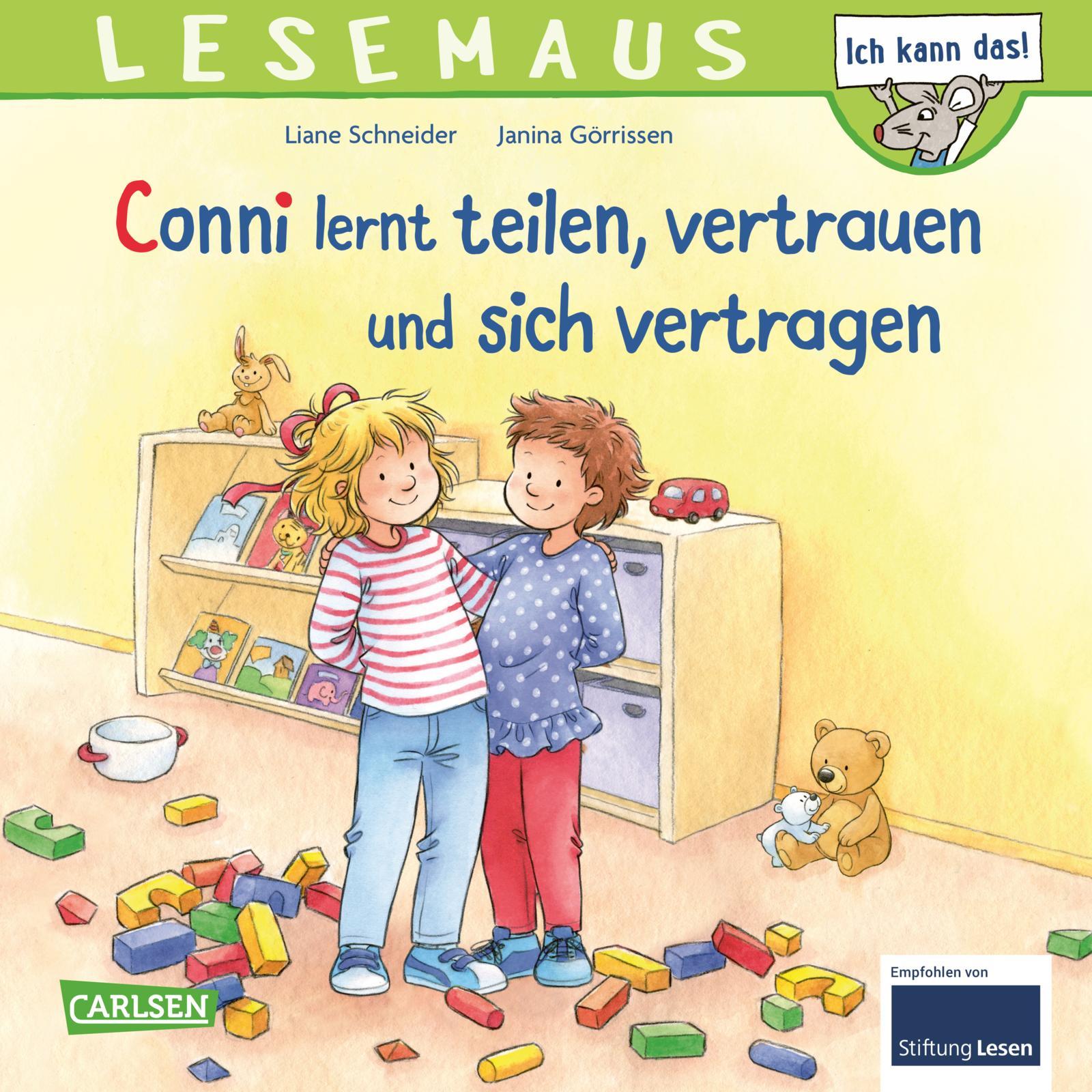 Vorderes Coverbild LESEMAUS 97: Conni lernt teilen, vertrauen und sich vertragen