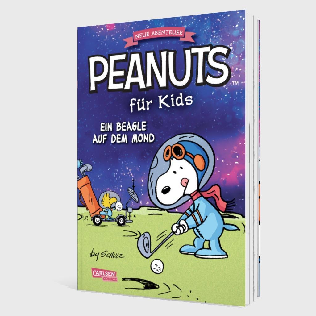 Beispielinhalt (Bild) Peanuts für Kids - Neue Abenteuer 1: Ein Beagle auf dem Mond