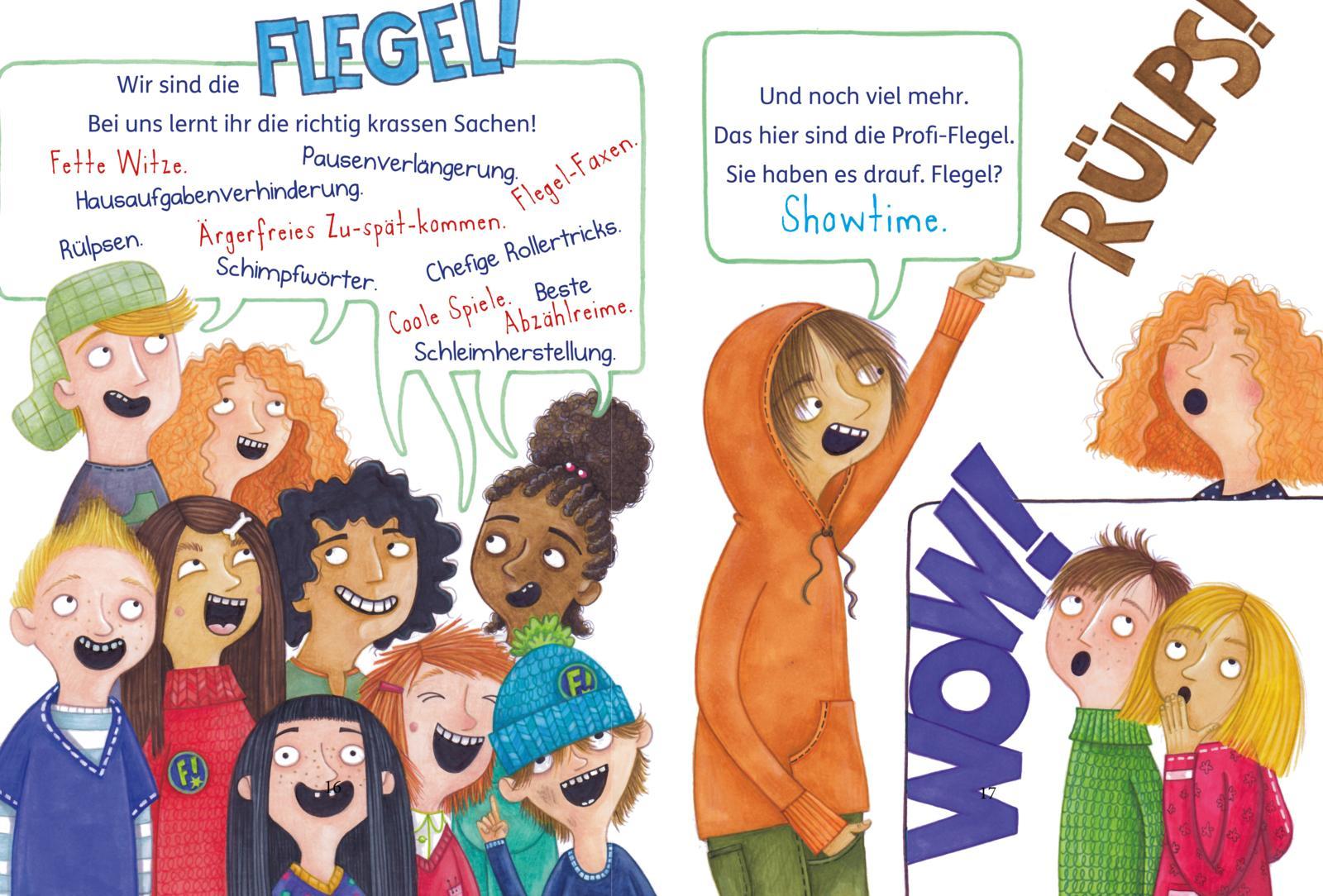 Beispielinhalt (Bild) Die Flegel-AG: Gib mir ein F!