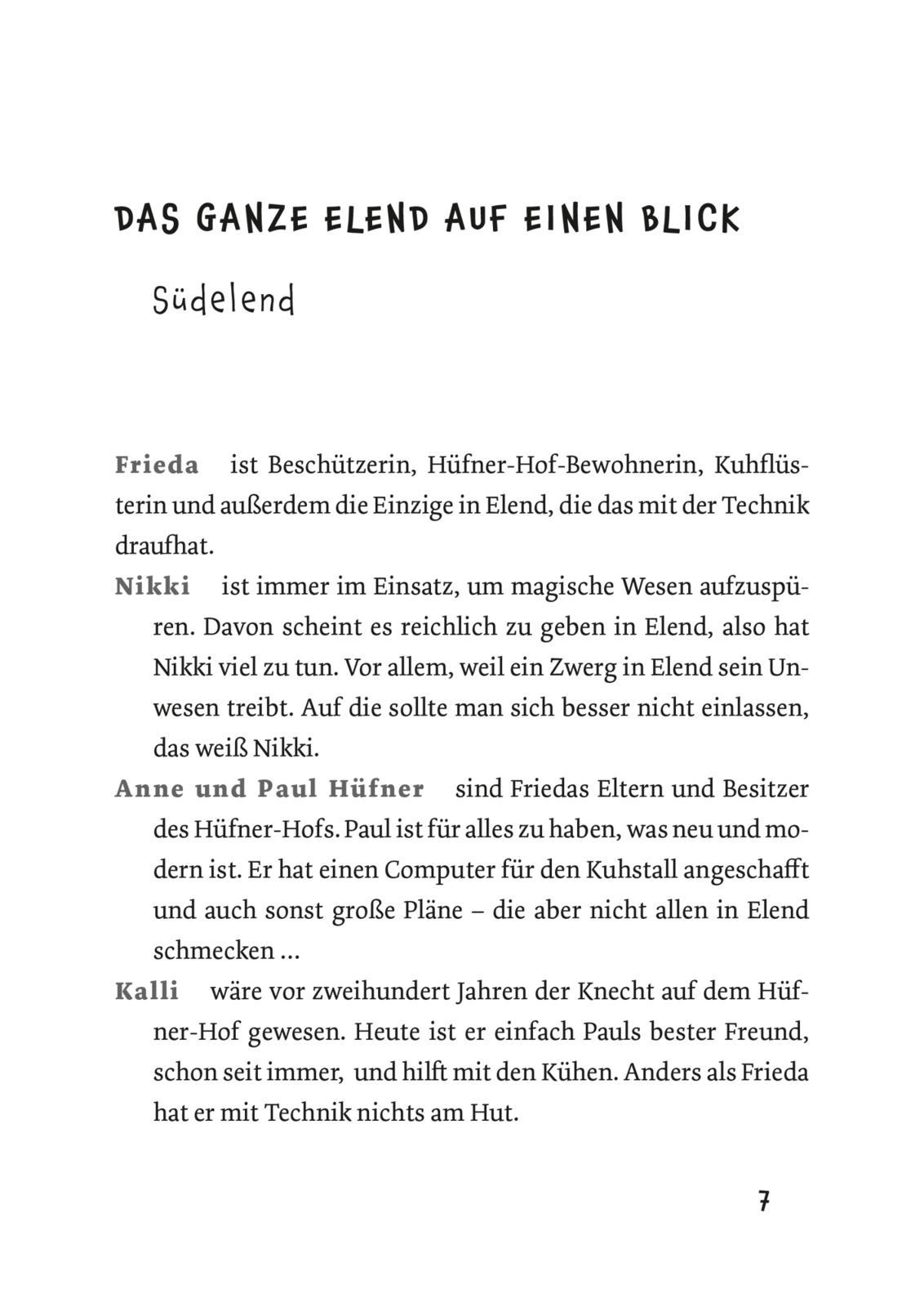 Beispielinhalt (Bild) Frieda, Nikki und die Grenzkuh