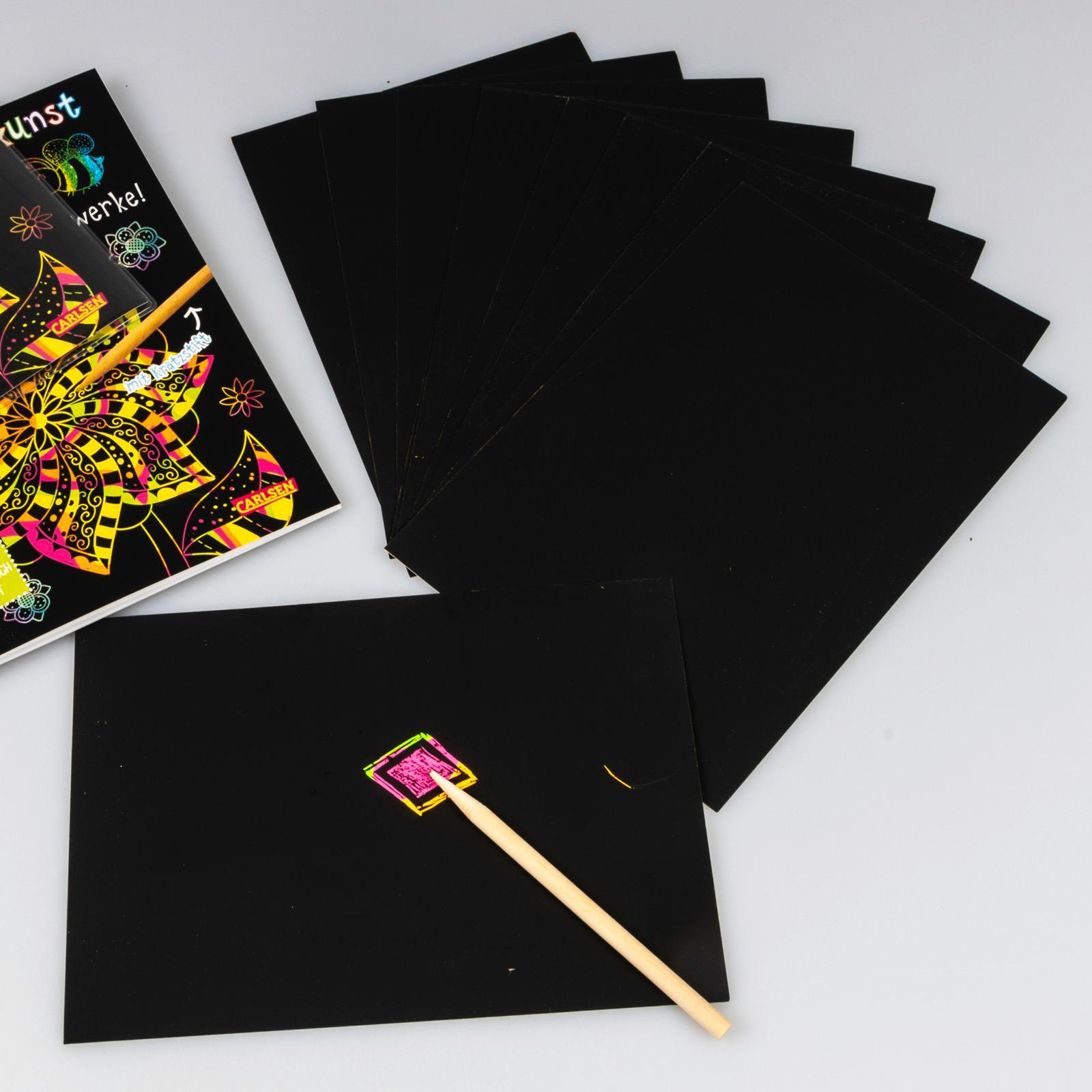 Beispielinhalt (Bild) Kratzbilder für Kinder: Kreative Kratzkunst: Neon