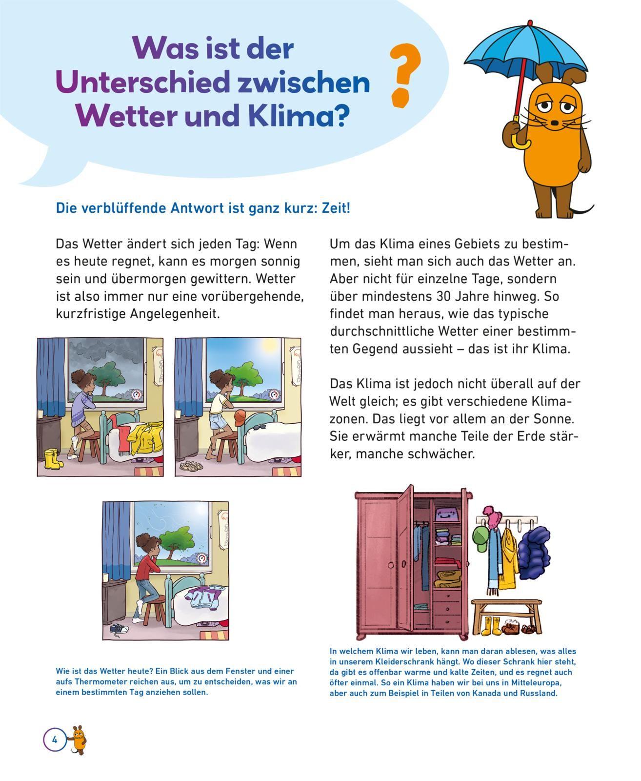 Beispielinhalt (Bild) Frag doch mal ... die Maus: Klima und Wetter