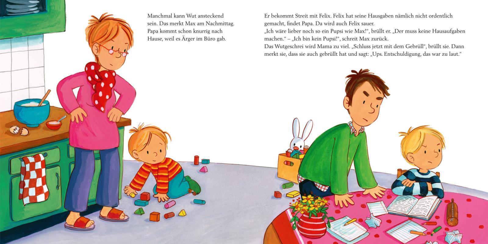 Beispielinhalt (Bild) LESEMAUS 153: Max ist wütend