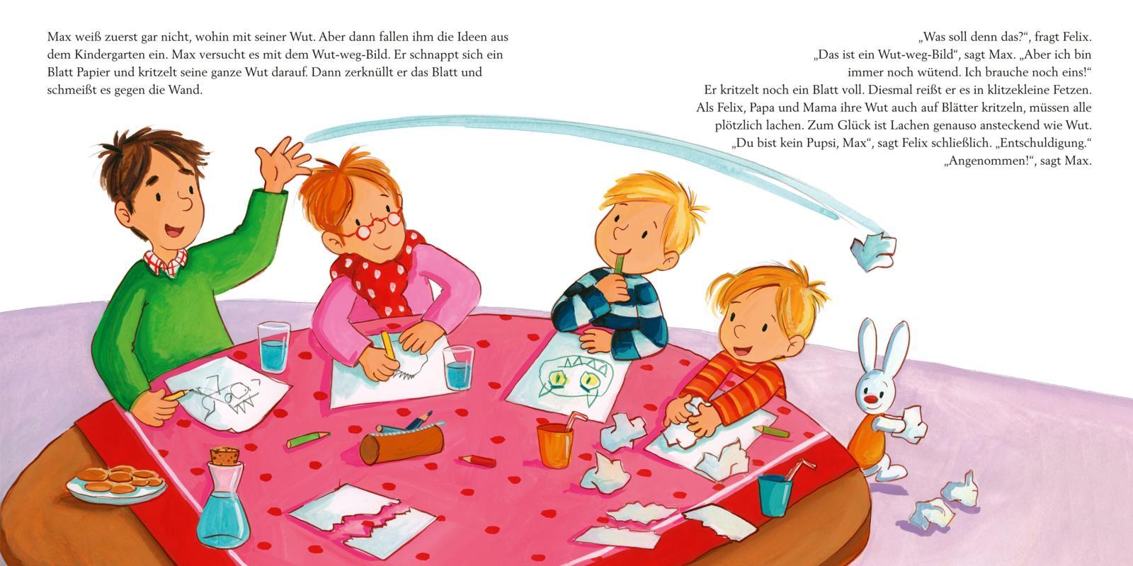 Beispielinhalt (Bild) LESEMAUS 153: Max ist wütend