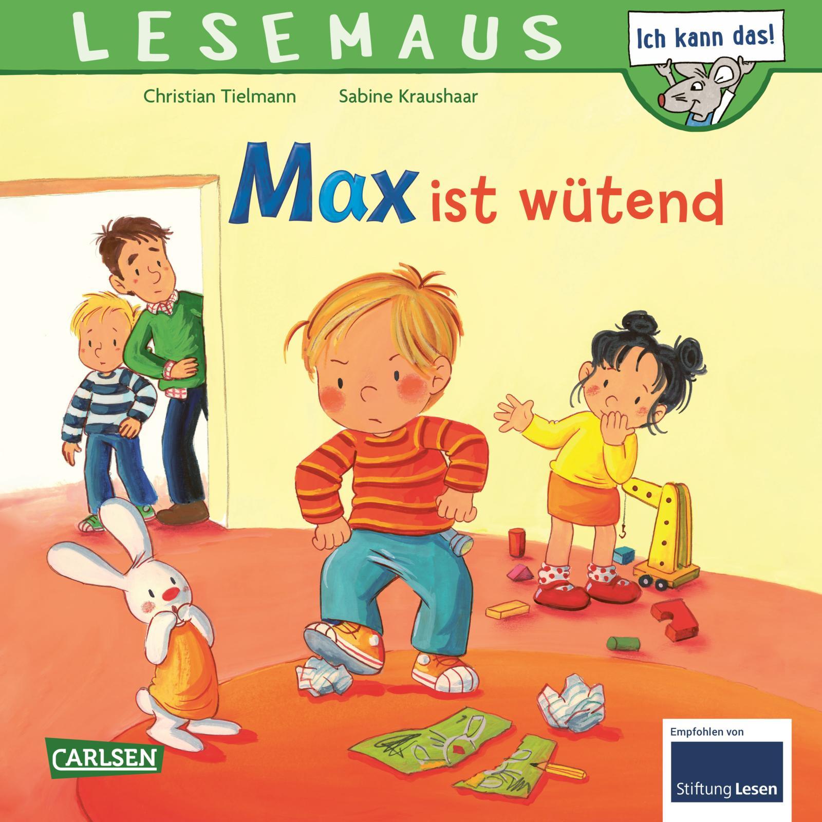 Vorderes Coverbild LESEMAUS 153: Max ist wütend