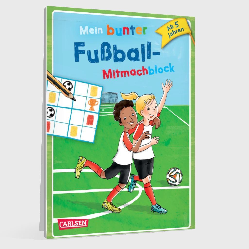 Beispielinhalt (Bild) Mein bunter Fußball-Mitmachblock