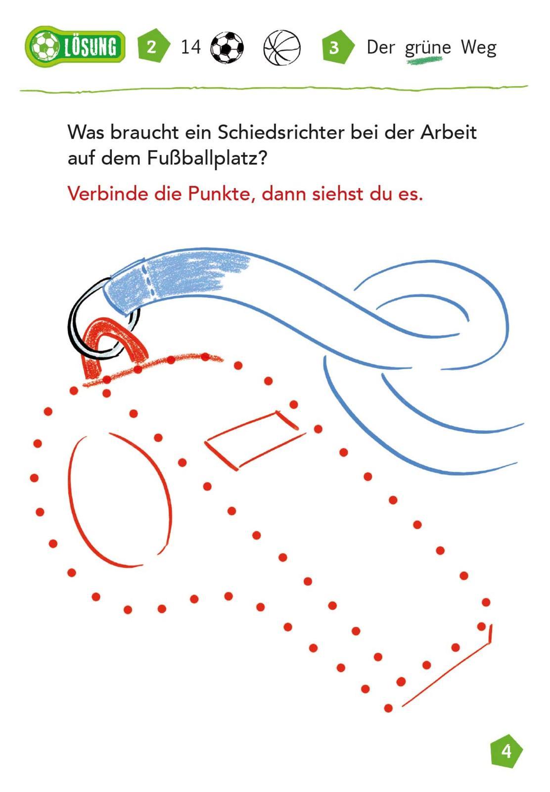 Beispielinhalt (Bild) Mein bunter Fußball-Mitmachblock