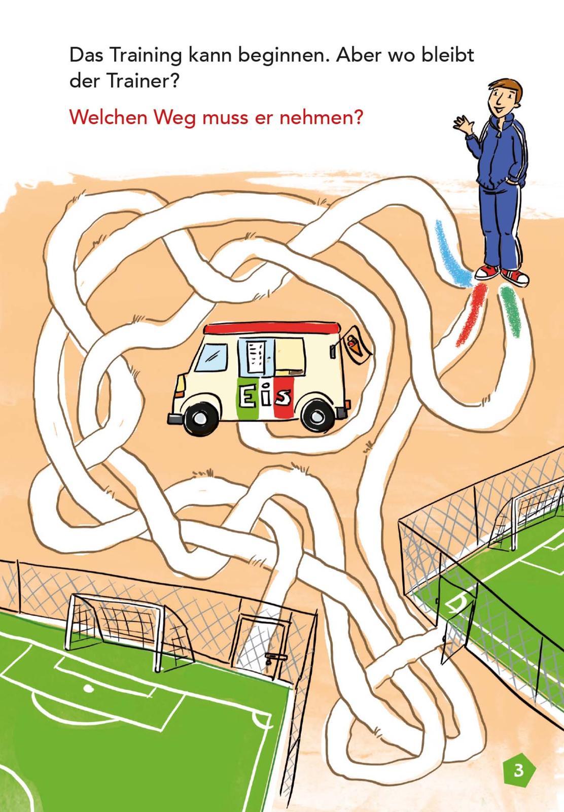 Beispielinhalt (Bild) Mein bunter Fußball-Mitmachblock