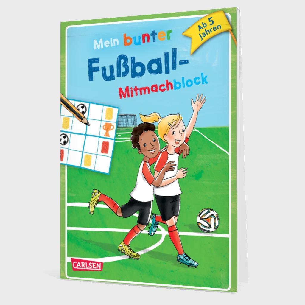 Beispielinhalt (Bild) Mein bunter Fußball-Mitmachblock