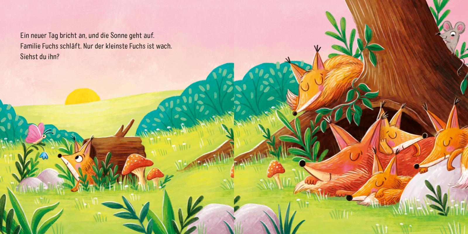 Beispielinhalt (Bild) Baby Pixi (unkaputtbar) 143: Mein Baby-Pixi-Buggybuch: Findest du die Tierkinder?