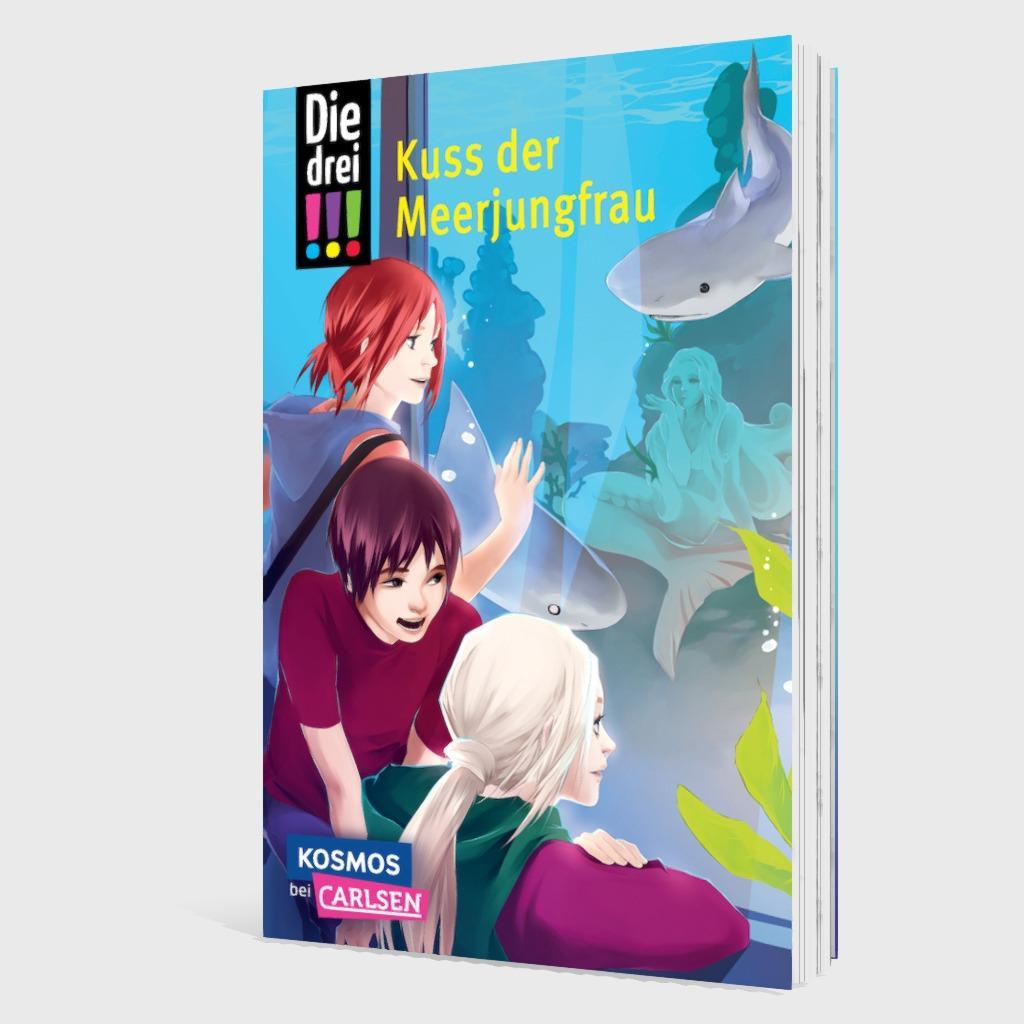 Beispielinhalt (Bild) Die drei !!!: Kuss der Meerjungfrau